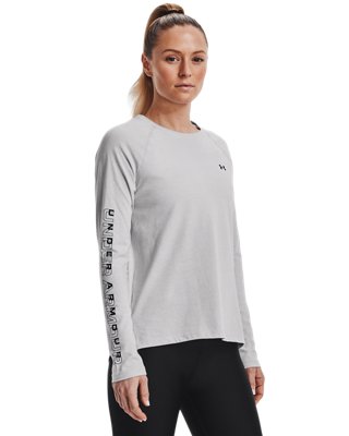 Women's UA Branded Long Sleeve, Gray, pdpZoomDesktop image number 0