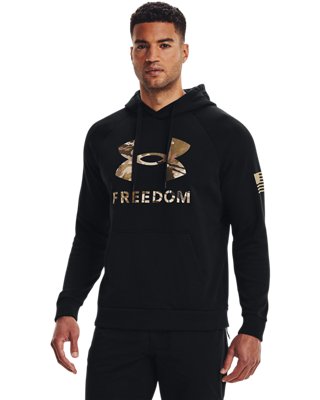 Under Armour New Freedom Fleece Hood — 001-BLK