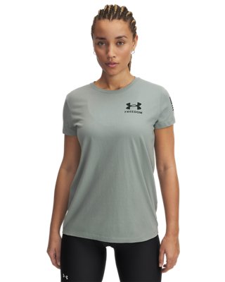 Under Armour New W. Freedom Flag Tee — 348-GRN
