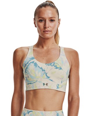 Sujetador Deportivo Estampado UA RUSH&trade; SmartForm Mid para Mujer, Brown, pdpMainDesktop image number 0