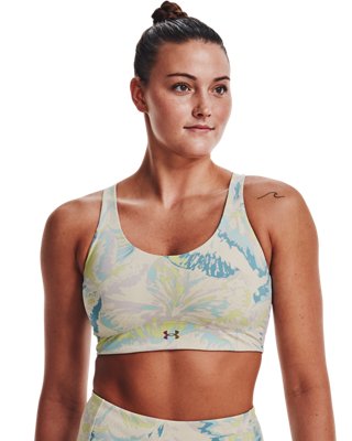 Sujetador Deportivo Estampado UA RUSH&trade; SmartForm Mid para Mujer, Brown, pdpMainDesktop image number 2