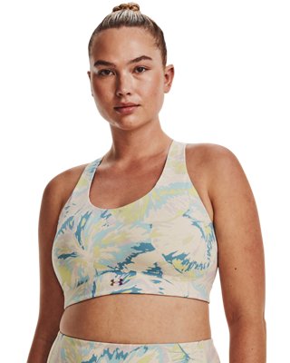 Sujetador Deportivo Estampado UA RUSH&trade; SmartForm Mid para Mujer, Brown, pdpMainDesktop image number 4