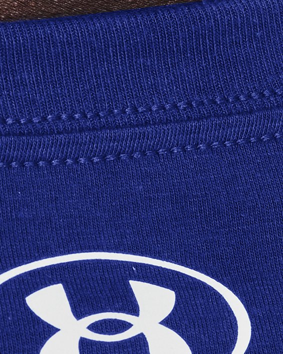 เสื้อยืด UA Sportstyle Logo สำหรับผู้ชาย in Blue image number 3