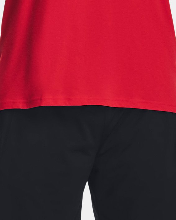 Men's UA Left Chest Lockup T-Shirt in Red image number 2