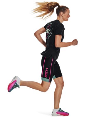 กางเกงรัดรูปขาสั้น UA Run Anywhere สำหรับผู้หญิง image number 2