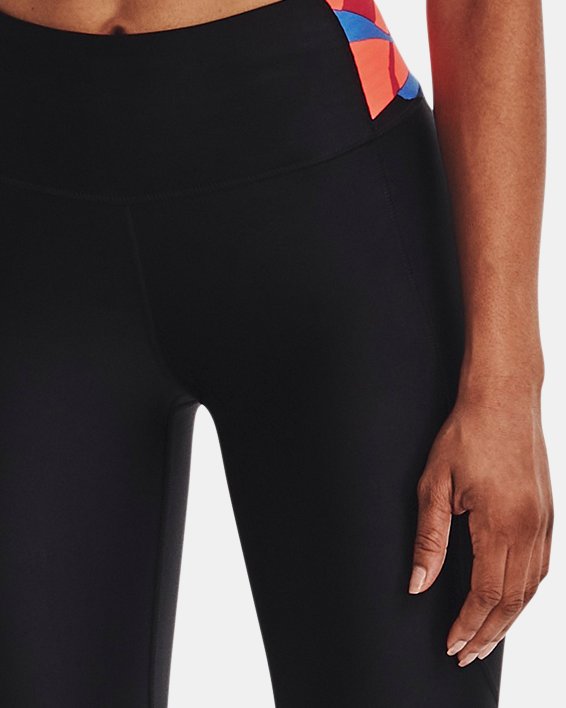 Damen HeatGear® No-Slip Waistband Ankle-Leggings, Black, pdpMainDesktop image number 2