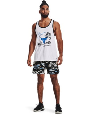 Shorts Project Rock Hybrid Printed para Hombre, Black, pdpMainDesktop image number 2