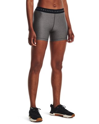 Shorts HeatGear&reg; Middy para mujer, Gray, pdpMainDesktop image number 0