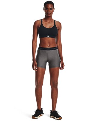 Shorts HeatGear&reg; Middy para mujer, Gray, pdpMainDesktop image number 2
