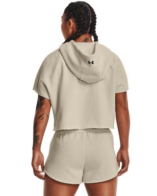 Women's Project Rock Fleece Short Sleeve Hoodie | Under Armour