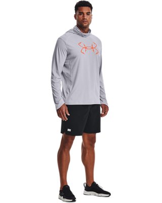 Men's UA Iso-Chill Hook Gaiter Hoodie, Gray, pdpMainDesktop image number 2