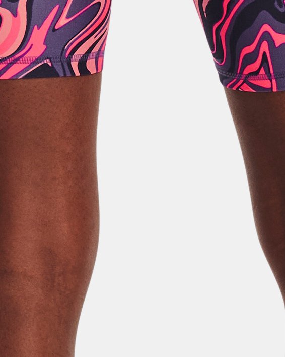 Women's HeatGear® Bike Shorts in Pink image number 1