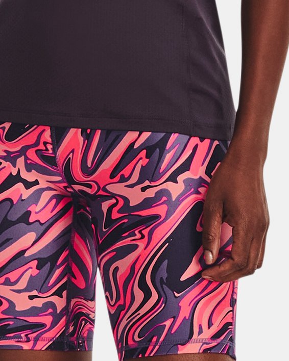Women's HeatGear® Bike Shorts in Pink image number 2