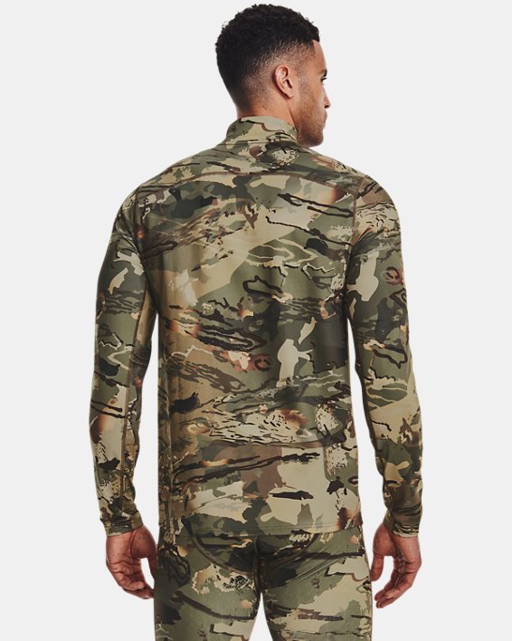 Haut à col montant et à manches longues à motif camouflage ColdGear® Infrared pour hommes