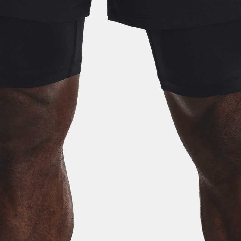 Men's Under Armour Launch 5'' 2-in-1 Shorts Black / Black / Reflective L