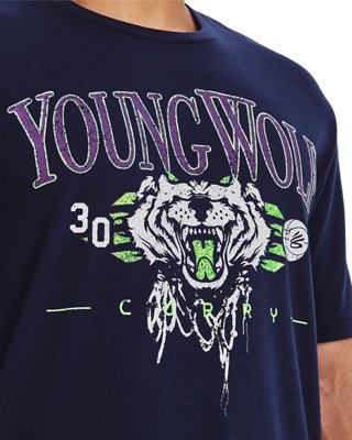 男士Curry Young Wolf短袖T恤 image number 3