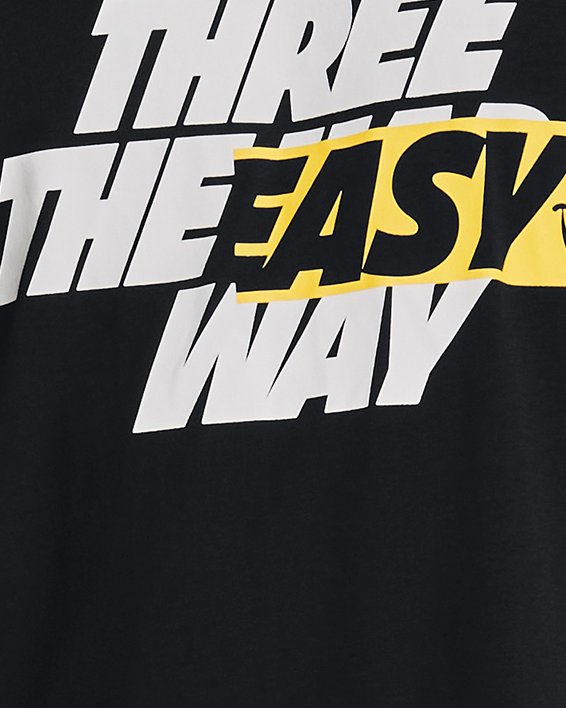 男士Curry Three Easy短袖T恤 in Black image number 0