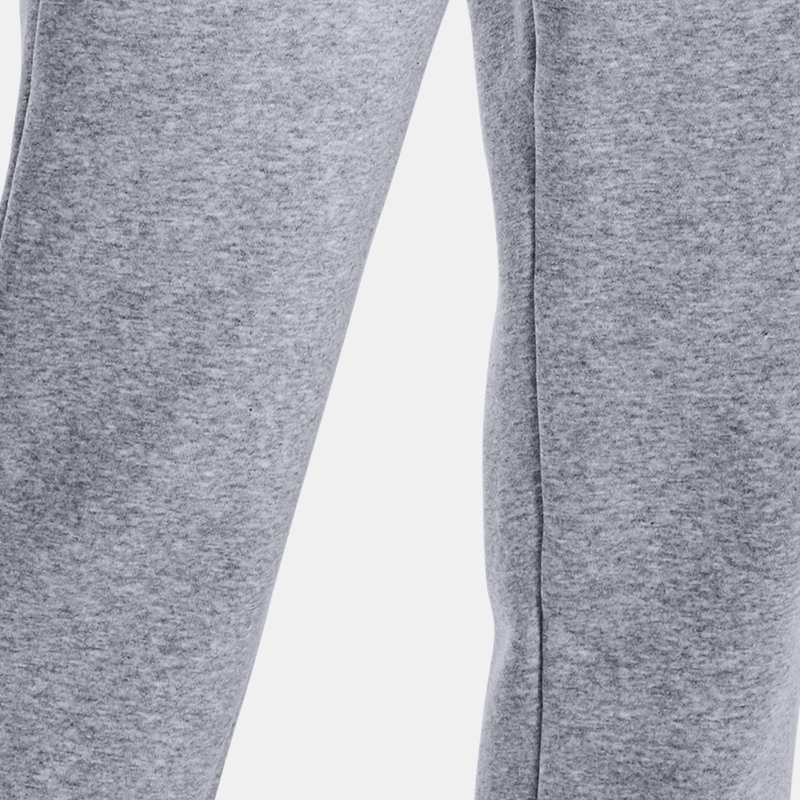 Pantalon de jogging Under Armour Essential Fleece pour femme Mod Gris Light Heather / Blanc XXL