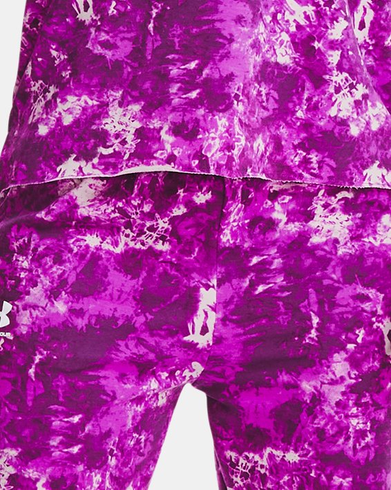 Sudadera con capucha UA Rival Terry Printed para mujer, Purple, pdpMainDesktop image number 2