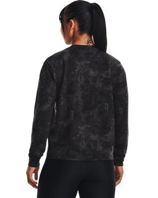 Sudadera UA Rival Terry Printed para mujer, Black, pdpMainDesktop image number 1