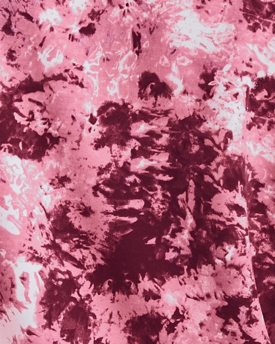 Haut à col ras du cou imprimé UA Rival Terry pour femmes, Pink, pdpMainDesktop image number 1