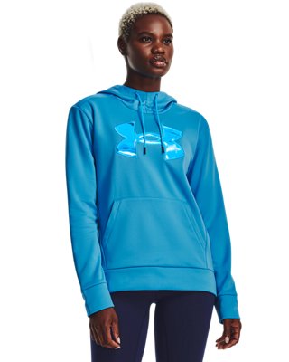 Women's Armour Fleece® Big Logo Hoodie, Blue, pdpZoomDesktop image number 0