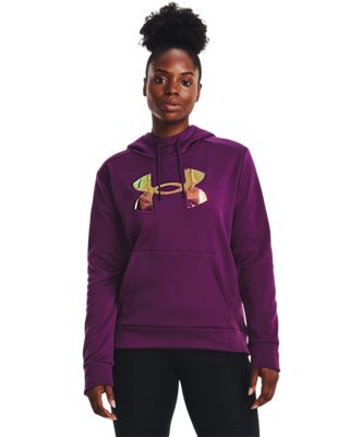 Women's Armour Fleece® Big Logo Hoodie, Purple, pdpZoomDesktop image number 0