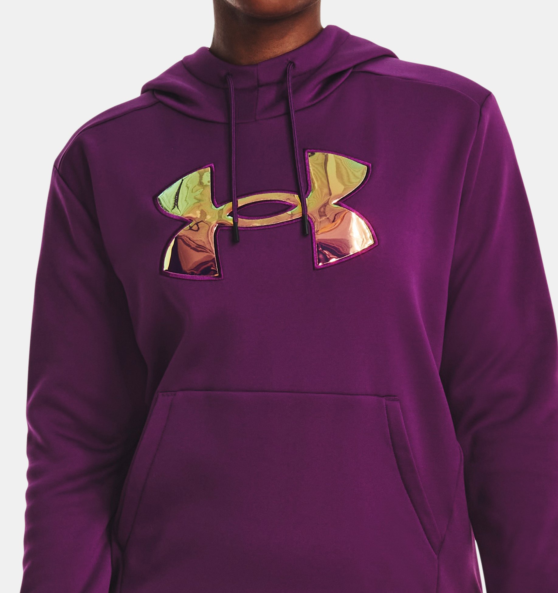 Women's Armour Fleece® Big Logo Hoodie, Purple, pdpZoomDesktop image number 0