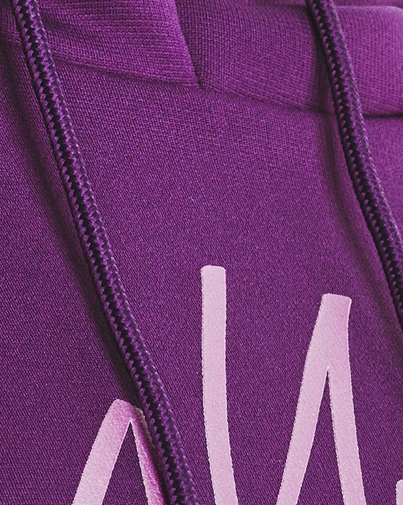 Sudadera con Capucha Armour Fleece® Script para Mujer, Purple, pdpMainDesktop image number 3