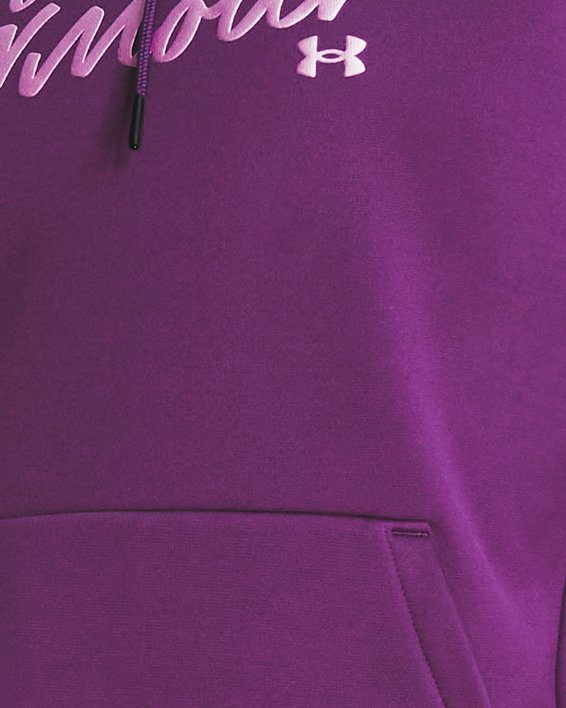 Sudadera con Capucha Armour Fleece® Script para Mujer, Purple, pdpMainDesktop image number 0