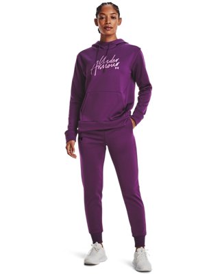 Sudadera con Capucha Armour Fleece&reg; Script para Mujer, Purple, pdpMainDesktop image number 2