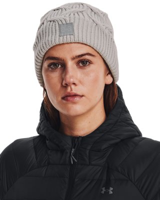 women's ua halftime cable knit beanie