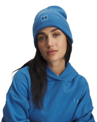 Шапка Under Armour UA Halftime Unisex Cuff Beanie, цвет: Синий / Чёрный — фото 2