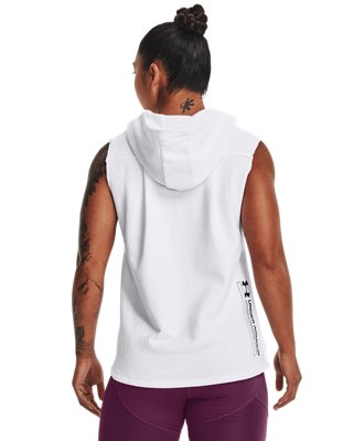 Under Armour Women's UA Terry Sleeveless Hoodie. 2