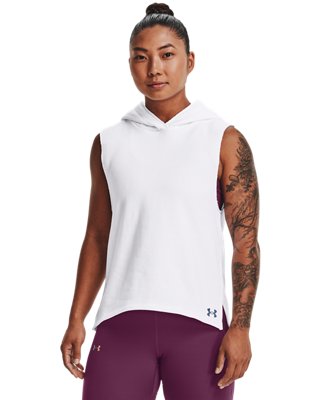 Under Armour Women's UA Terry Sleeveless Hoodie. 1