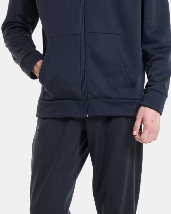Men's Armour Fleece® Full-Zip Hoodie, Black, pdpMainDesktop image number 3