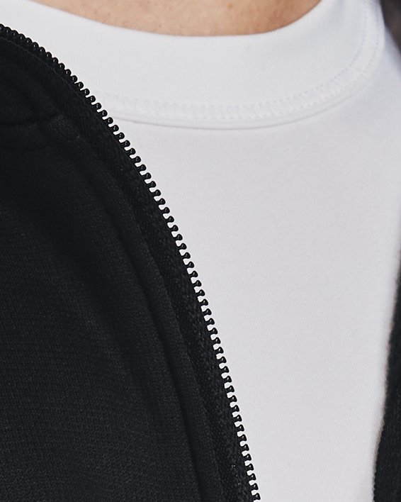 Men's Armour Fleece® Full-Zip Hoodie, Black, pdpMainDesktop image number 6