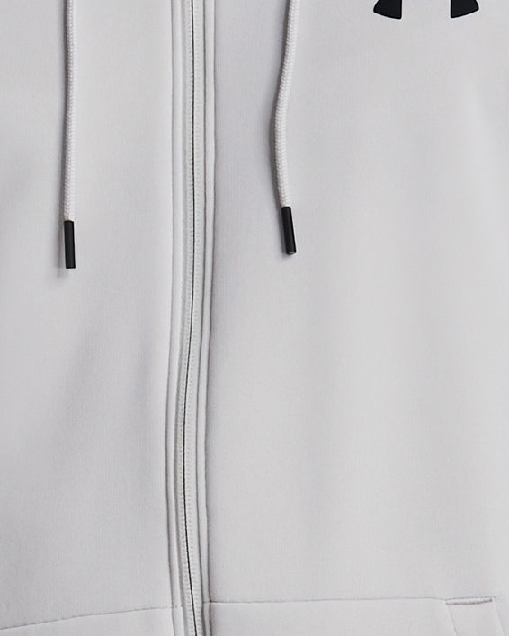 Men's Armour Fleece® Full-Zip Hoodie, Gray, pdpMainDesktop image number 0