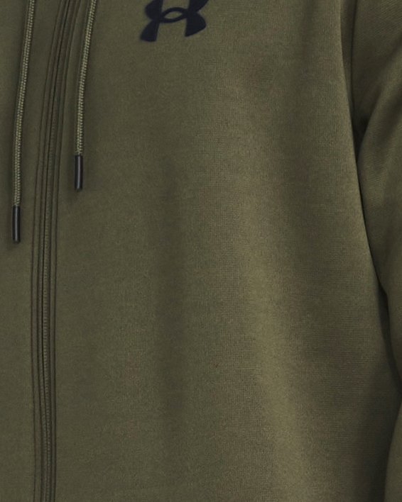Men's Armour Fleece® Full-Zip Hoodie, Green, pdpMainDesktop image number 0