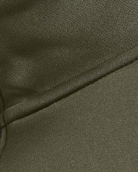 Męska koszulka z krótkim zapięciem na zamek Armour Fleece®, Green, pdpMainDesktop image number 3