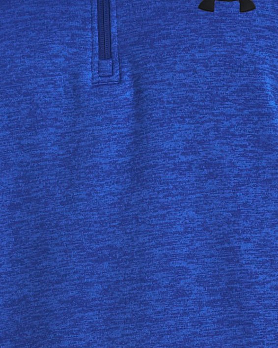 Męska bluza z krótkim zapięciem Armour Fleece® Twist, Blue, pdpMainDesktop image number 0
