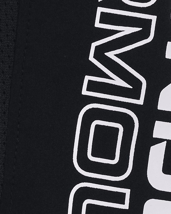 Men's UA Launch SW 7'' Wordmark  Shorts in Black image number 4