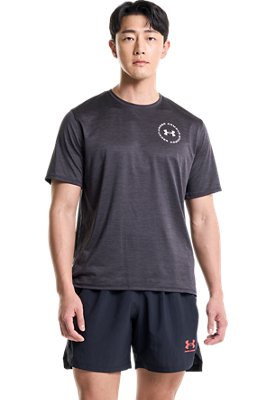 남성 UA 트레이닝 벤트 그래픽 반팔 image number 0