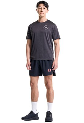 남성 UA 트레이닝 벤트 그래픽 반팔 image number 2