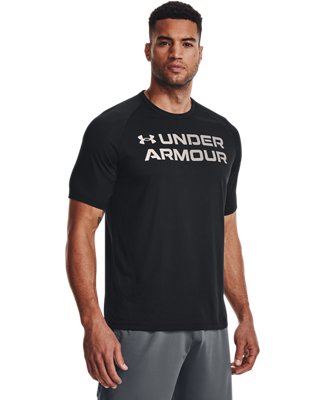 Men's UA Tech™ 2.0 Gradient Short Sleeve, Black, pdpZoomDesktop image number 0