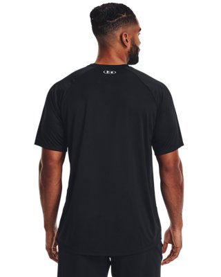 Playera manga corta UA Velocity 2.0 Wordmark para hombre, Black, pdpMainDesktop image number 1