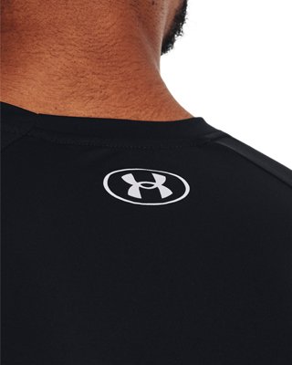 Playera manga corta UA Velocity 2.0 Wordmark para hombre, Black, pdpMainDesktop image number 3