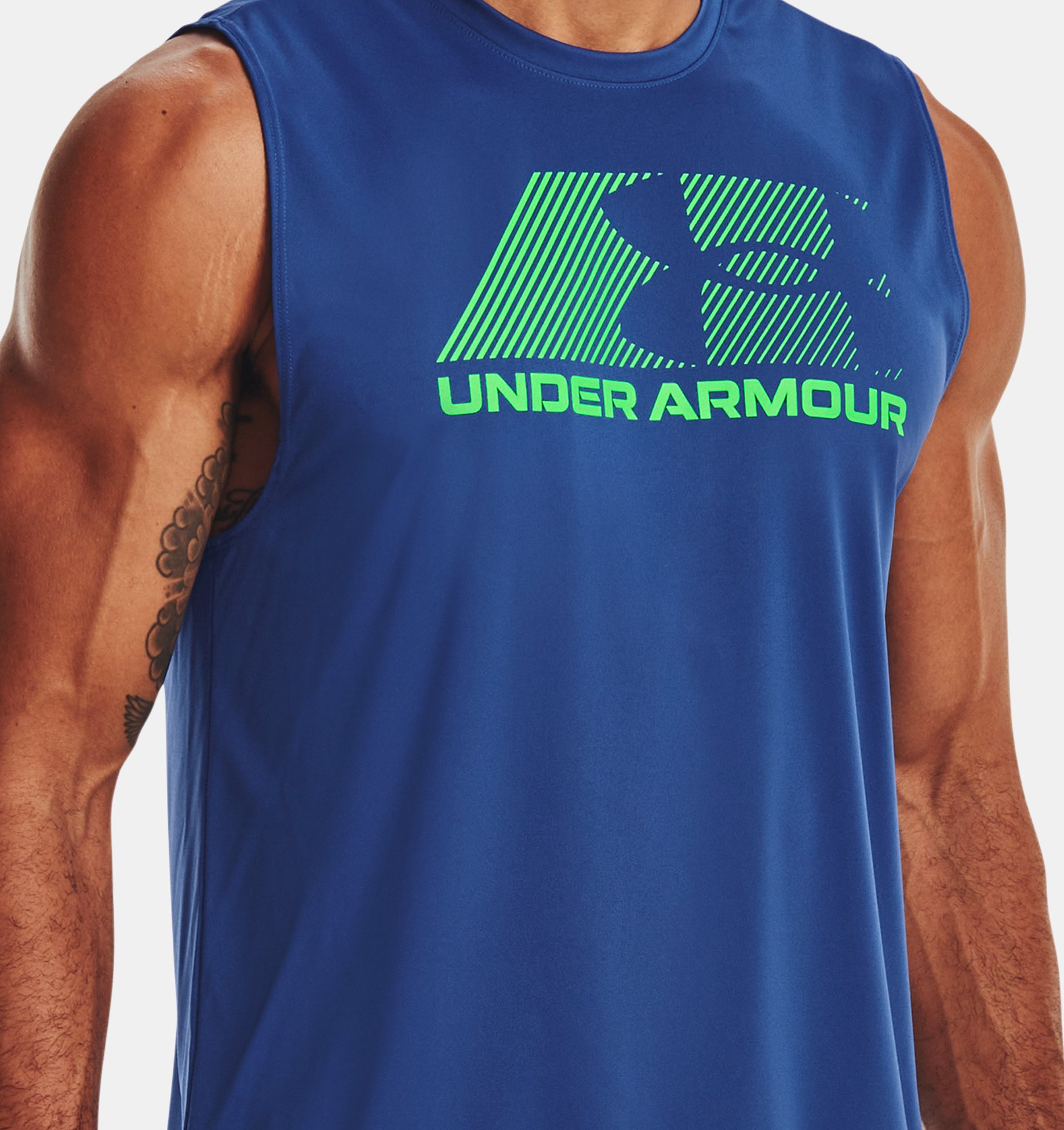Under Armour Men's UA Velocity Graphic Workout Tank . Midnight