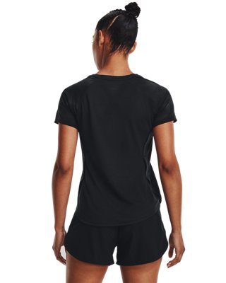 여성 UA 런 애니웨어 스피커 반팔 image number 1