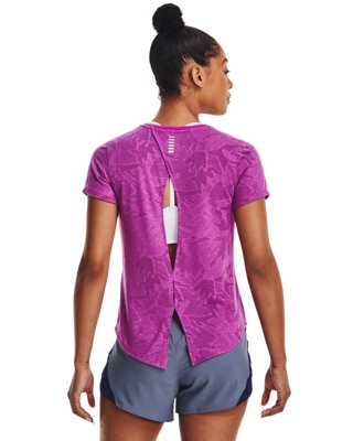 女士UA Streaker SnowCloud短袖T恤 image number 1